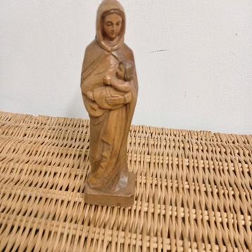 St. Anthony's carvings houten Maria beeld handgesneden beschikbaar voor biedingen