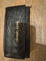 Michael Kors Leren Portemonnee Zwart, Overige merken, Gebruikt, Zwart, Ophalen of Verzenden