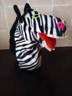 Handpop zebra, Kinderen en Baby's, Speelgoed | Knuffels en Pluche, Ophalen of Verzenden, Zo goed als nieuw, Overige typen