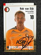 Feyenoord spelerskaart Van Dijk met handtekening, Verzamelen, Ophalen of Verzenden, Zo goed als nieuw, Feyenoord, Spelerskaart