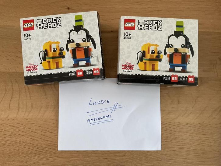 Lego 40378 Pluto en Goofy Brickheadz 2x, Kinderen en Baby's, Speelgoed | Duplo en Lego, Nieuw, Lego, Complete set, Ophalen of Verzenden