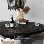 Eettafel Jay Rond Zwart 130cm - Giga Meubel, Huis en Inrichting, Tafels | Eettafels, Ophalen, Gebruikt, 100 tot 150 cm, Rond