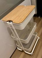 BIEDEN: Roltafel/trolley + snijplank Räskog+Högsma Ikea zgan, Ophalen of Verzenden, Zo goed als nieuw
