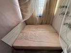 Tweepersoonsbed hout, Huis en Inrichting, Ophalen, Gebruikt, Tweepersoons, 160 cm