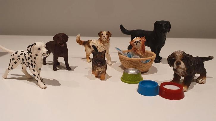 Schleich Honden – Reu, Teef & Pup, Kinderen en Baby's, Speelgoed | Overig, Gebruikt, Jongen of Meisje, Ophalen of Verzenden