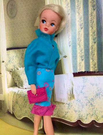 2-delig setje met clutch voor Sindy Fleur Barbie (excl. pop) beschikbaar voor biedingen