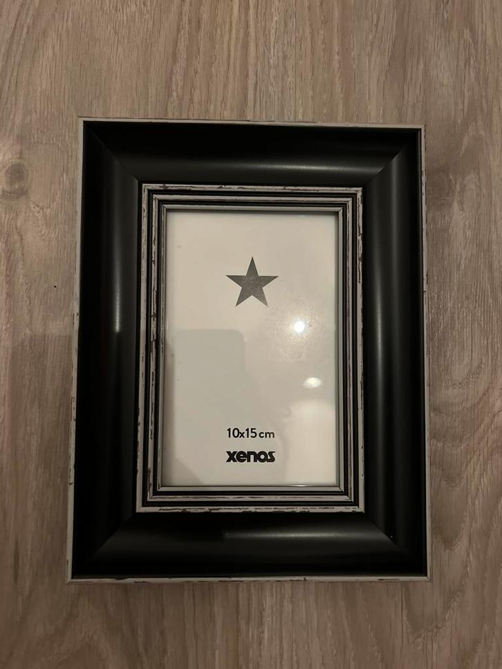 Zwarte fotolijst 10x15 cm - Xenos, Huis en Inrichting, Woonaccessoires | Lijsten, Zo goed als nieuw, Minder dan 50 cm, Minder dan 50 cm
