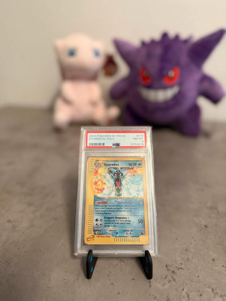 Pokémon Gyarados Skyridge Holo PSA 8, Hobby en Vrije tijd, Verzamelkaartspellen | Pokémon, Zo goed als nieuw, Losse kaart, Foil