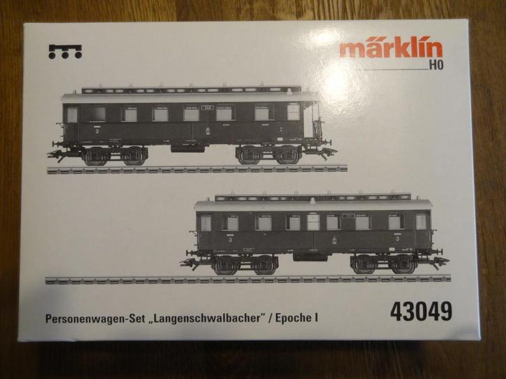 Marklin 43049 Personenrijtuigenset., Hobby en Vrije tijd, Modeltreinen | H0, Zo goed als nieuw, Wagon, Wisselstroom, Märklin, Ophalen of Verzenden
