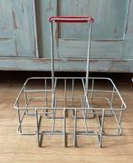 Vintage metalen flessenrek Tomado retro, Ophalen of Verzenden