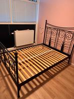 Twijfelaar, Huis en Inrichting, Slaapkamer | Bedden, Ophalen, Gebruikt, Zwart, 140 cm