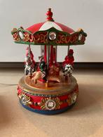 Kerstdorp draaimolen met muziek, Huis en Inrichting, Ophalen, Gebruikt