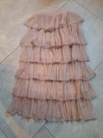 Mooie tule rok - bruin/beige, Kleding | Dames, Bodywarmers, Ophalen of Verzenden, Zo goed als nieuw, Bruin