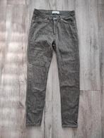 Prachtige lange groene broek met strepen, Cane & Cane, 28-30, Onb, Ophalen of Verzenden, Onb, Maat 36 (S)