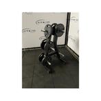 Technogym Pure Strength Plate Tower | Schijven Rek | Zwart |, Sport en Fitness, Fitnessmaterialen, Overige typen, Gebruikt, Ophalen