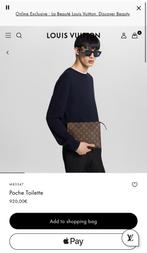 Lv poche toilette, Sieraden, Tassen en Uiterlijk, Toilettassen, Ophalen of Verzenden, Zo goed als nieuw, Bruin, Heer of Dame