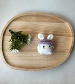 Gloednieuw handgehaakte konijn sleutelhanger, Ophalen of Verzenden, Nieuw, Knuffel of Figuurtje