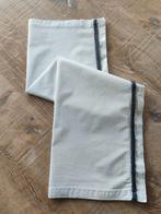 Wieglaken wit donkerblauwe streep, Ophalen of Verzenden, Gebruikt, Wieg