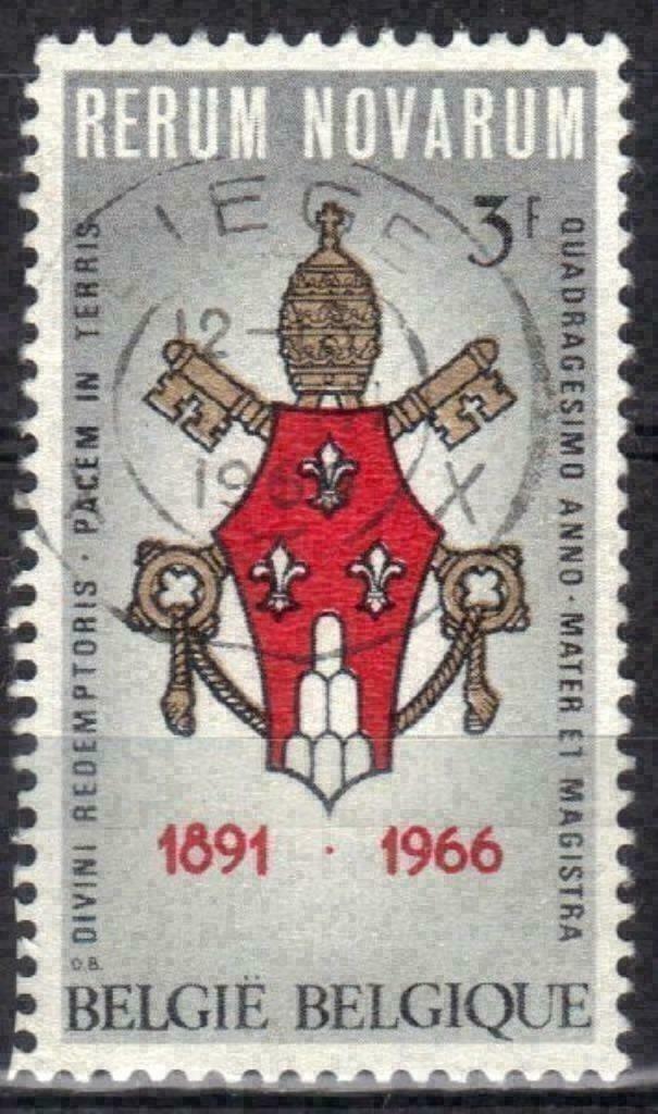 Belgie 1966 - Yvert/OBP 1362 - Encycliek Rerum Novarum (ST), Postzegels en Munten, Postzegels | Europa | België, Gestempeld, Verzenden