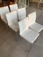 4 oudere Zanotta stoeltjes, Ophalen, Zo goed als nieuw, Wit, Vijf, Zes of meer stoelen