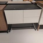 Kidsmill Intense II Commode Mat Wit - Zwart - Marmer Zwart, Ophalen, 50 tot 70 cm, Voetruimte, 100 cm of meer