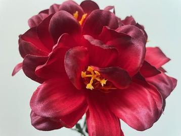 Kunstbloemen amaryllis rood -DYI bloemen -interieurdecoratie beschikbaar voor biedingen