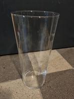 Vaas van glas 38 cm hoog, Ophalen, Gebruikt, Overige kleuren, Glas