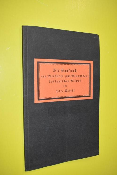 Die Baukunst- 1920- Otto Stiehl-, Boeken, Geschiedenis | Wereld, Gelezen, Europa, 20e eeuw of later, Ophalen of Verzenden