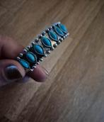 Slavenarmband met turkooise, Ophalen of Verzenden, Nieuw, Zilver