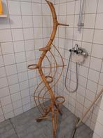 Vintage bamboe bohiemiem  bloemen stander, Tuin en Terras, Bloempotten, Ophalen, Overige materialen, Rond, Zo goed als nieuw