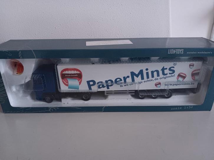model vrachtwagen 1:50 Papermints, Hobby en Vrije tijd, Modelauto's | 1:50, Nieuw, Bus of Vrachtwagen, Lion Toys, Ophalen of Verzenden