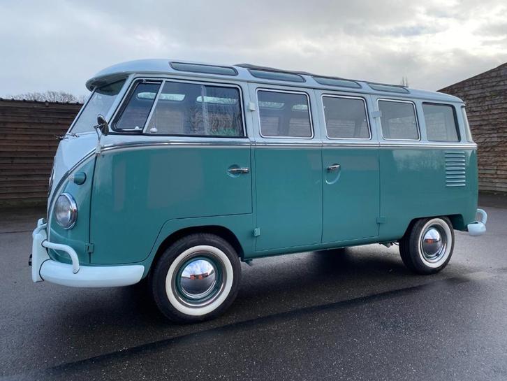 Volkswagen T1 Samba - 1959 - Concours staat!, Auto's, Volkswagen, Particulier, Overige modellen, Benzine, Handgeschakeld, Groen