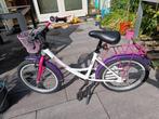 Kinderfiets roze paars wit 18 inch, Fietsen en Brommers, Fietsen | Kinderfietsjes, Ophalen, Gebruikt, 16 tot 20 inch