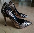 Pumps maat 37 goud brons zwart slangenprint, Kleding | Dames, Schoenen, Ophalen of Verzenden, Zo goed als nieuw, Zwart