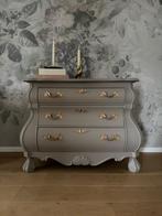 Landelijke Buikkast Ladekast - Beige/Goud, Ophalen, Gebruikt, 50 tot 100 cm, Met lade(s)