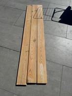 Massief houten grenen planken 25 m2, Doe-het-zelf en Verbouw, Hout en Planken, Ophalen, Gebruikt, Minder dan 25 mm, Grenen