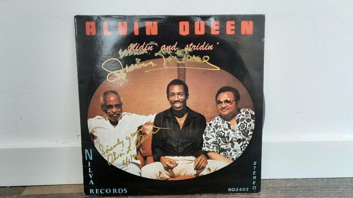 Alvin Queen – Glidin' And Stridin' LP Plaat, Gesigneerd, Cd's en Dvd's, Vinyl | Jazz en Blues, Gebruikt, Jazz, 1980 tot heden