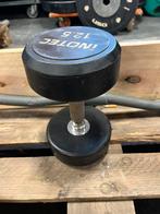 1 x 12,5 kg rubberen dumbell gewicht, Dumbell, Dumbbell, Gebruikt, Inotec