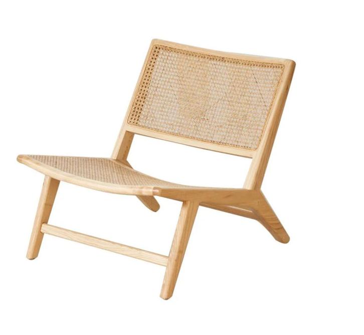 2 Furnified Rieten luie stoelen van €800 naar €400, Huis en Inrichting, Stoelen, Zo goed als nieuw, Twee, Hout, Riet of Rotan