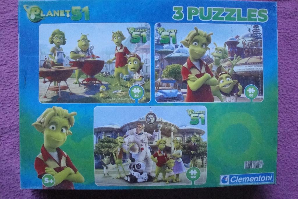CLEMENTONI PLANET  51 KINDERPUZZLES  voor 1,95euro., Ophalen of Verzenden, Minder dan 500 stukjes, Zo goed als nieuw, Legpuzzel