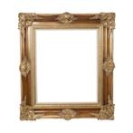 Vintage Gouden Lijst Barok Stijl Klassiek Grenenhout 87x77cm, Gebruikt, Ophalen of Verzenden, 75 tot 100 cm, 75 cm of meer