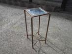 Ijzeren Bloemtafeltje, Minder dan 55 cm, Metaal of Aluminium, Ophalen of Verzenden, Zo goed als nieuw