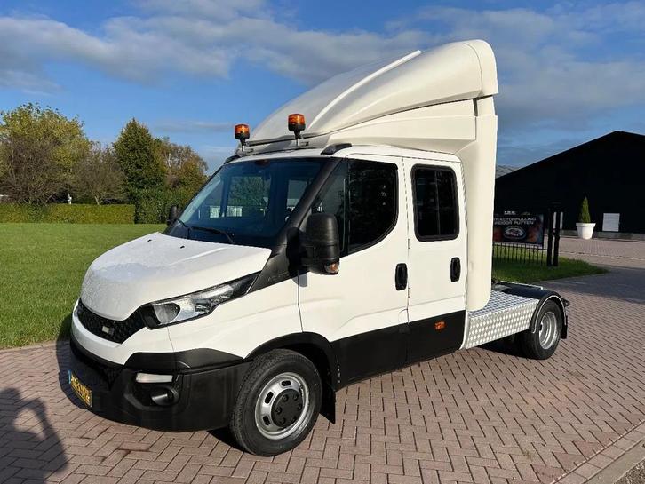 Iveco Daily 40 c21 Be trekker 8.8 ton met dubbele cabine, Auto's, Bestelauto's, Bedrijf, Te koop, ABS, Airconditioning, Centrale vergrendeling