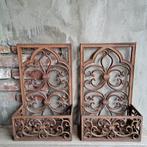 1x Gietijzeren plantenbak muurbak plantenrek ornament Etage3, .., Gebruikt, ., Ophalen of Verzenden