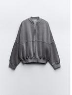 zara bomber sweatshirt M bijna nieuw, Kleding | Dames, Truien en Vesten, Ophalen of Verzenden, Zo goed als nieuw, Maat 38/40 (M)