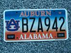 Kentekenplaat licenseplate Alabama Auburn University USA, Verzenden, Gebruikt, Auto's
