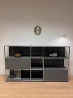 USM Haller Sideboard 3x3 elements, medium grey with 2 flaps, Ophalen, Gebruikt, 25 tot 50 cm
