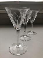 3x vintage likeurglazen Segur Rozendaal Kristalunie, Ophalen of Verzenden, Zo goed als nieuw, Overige typen
