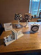 Decoratie Set: Lampen, Boekensteunen, Klok, Brievenbak, Huis en Inrichting, Ophalen, Zo goed als nieuw
