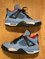 Jordan 4 x Travis Scott Retro ‘Cactus Jack’ - US 7 EU 40, Blauw, Ophalen of Verzenden, Sneakers of Gympen, Gedragen